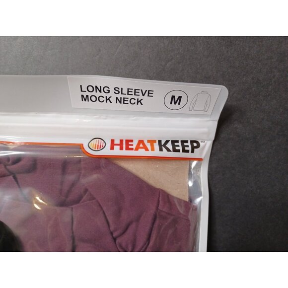 Heat Keep Women's Long Sleeve Mock Neck Fig Size Medium - Picture 2 of 6